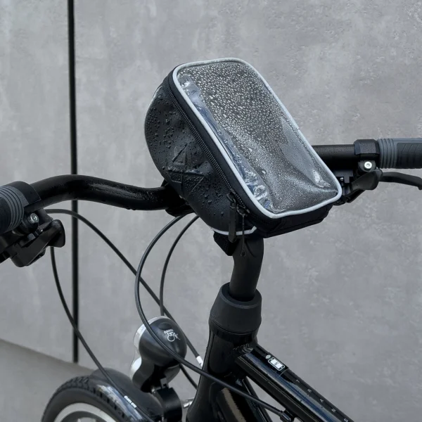 Wozinsky Bike Handlebar Bag Bike Phone Case for 6.5 inch 0.9l Black (WBB4BK)eng