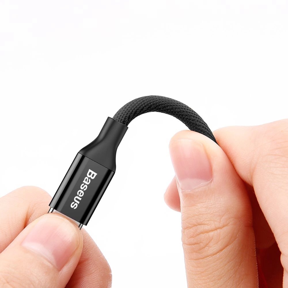 Baseus Yiven fabric braided cable USB / Lightning 1.2M black (CALYW-01)eng