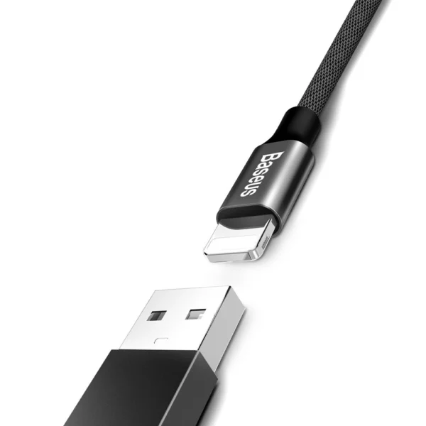 Baseus Yiven fabric braided cable USB / Lightning 1.2M black (CALYW-01)eng