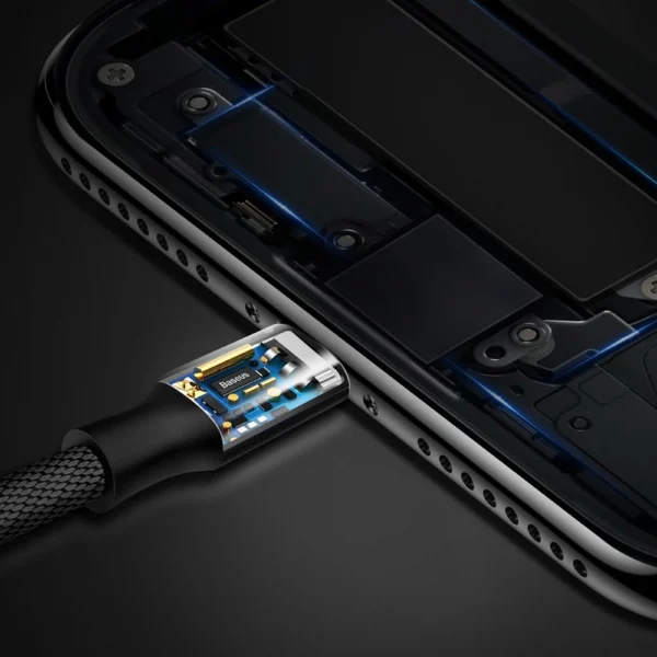 Baseus Yiven fabric braided cable USB / Lightning 1.2M black (CALYW-01)eng