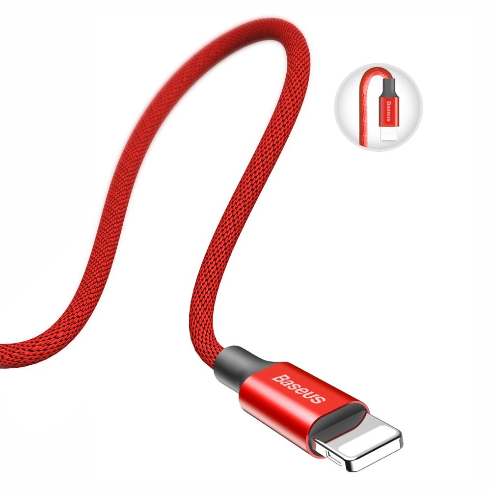 Baseus Yiven USB / Lightning Cable with Material Braid 1,8M red (CALYW-A09)eng