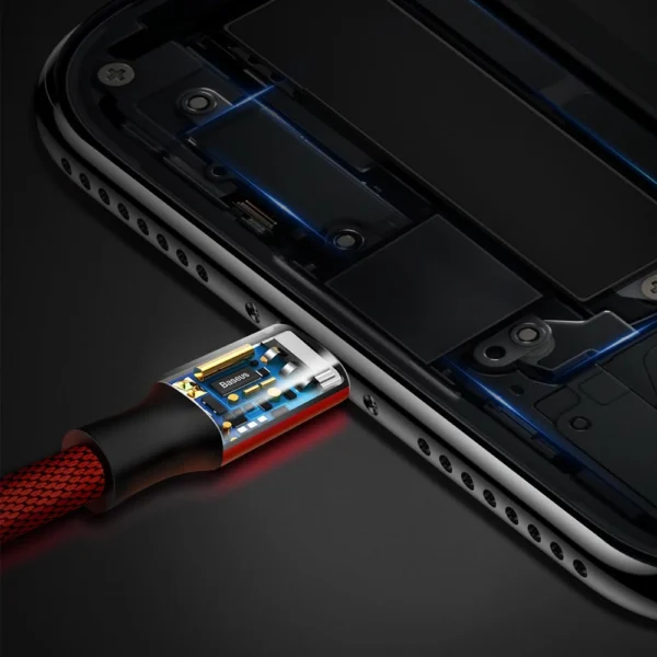 Baseus Yiven USB / Lightning Cable with Material Braid 1,8M red (CALYW-A09)eng