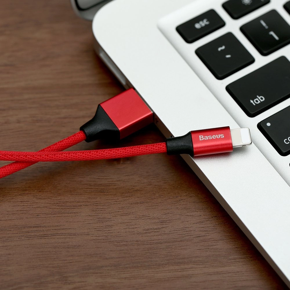 Baseus Yiven USB / Lightning Cable with Material Braid 1,8M red (CALYW-A09)eng