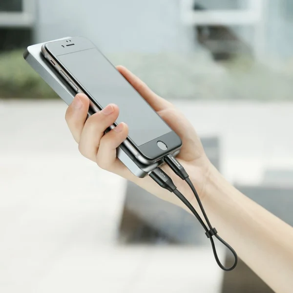 Baseus Nimble USB-A / Lightning 2A cable 0.23 m - blackeng