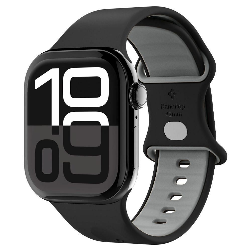 48f724923da2dbccbc439b03bf7be0d7 SPIGEN case NANO POP for APPLE Watch 6 / 7 / 8 / 9 / 10 / SE (40 / 41 / 42 mm) black sesame