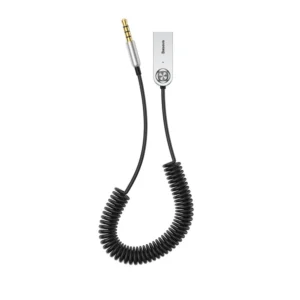 Baseus BA01 Bluetooth 5.0 audio receiver cable AUX jack audio adapter black (CABA01-01)eng