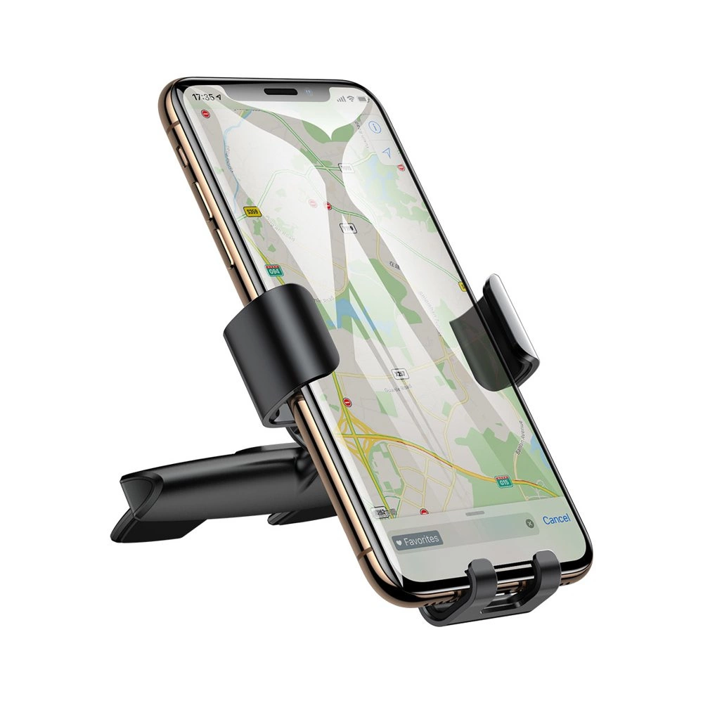 Baseus Metal Age Gravity Car Mount Metal Gravity Car Mount for CD Slot Black (SUYL-J01)eng