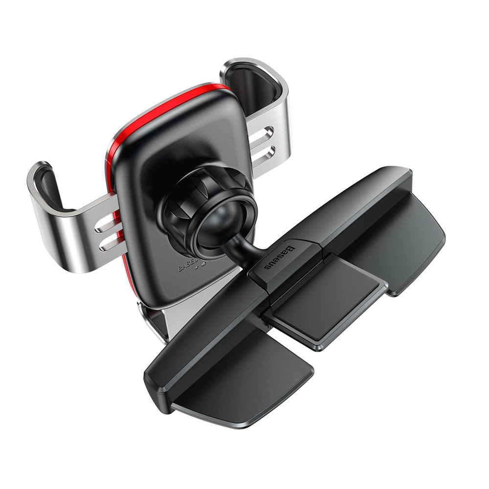 Baseus Metal Age Gravity Car Mount metal car gravity holder for CD slot silver (SUYL-J0S)eng