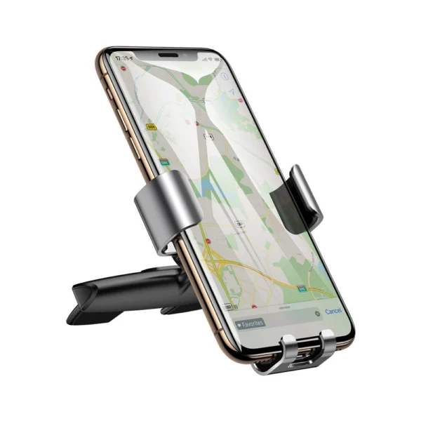 Baseus Metal Age Gravity Car Mount metal car gravity holder for CD slot silver (SUYL-J0S)eng