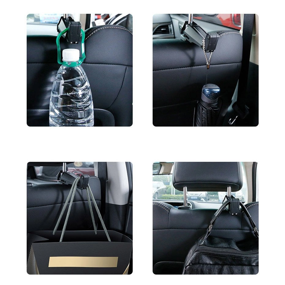 Baseus backseat vehicle holder car hanger phone holder 4.0''-6.5'' for the headrest black (SUHZ-A01)eng