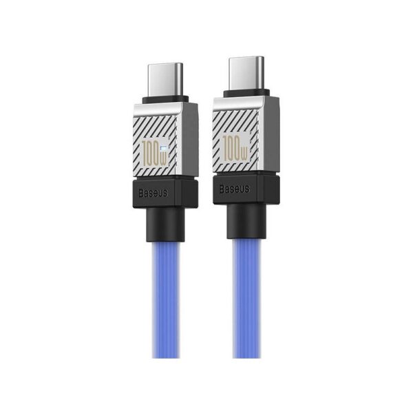 BASEUS cabel Type C to Type C PD 100W Coolplay CAKW000203 1 m blue