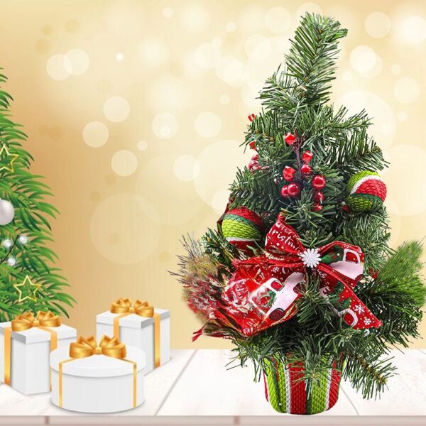 Decorative Christmas tree for desk 50 cm RC-K-432 green