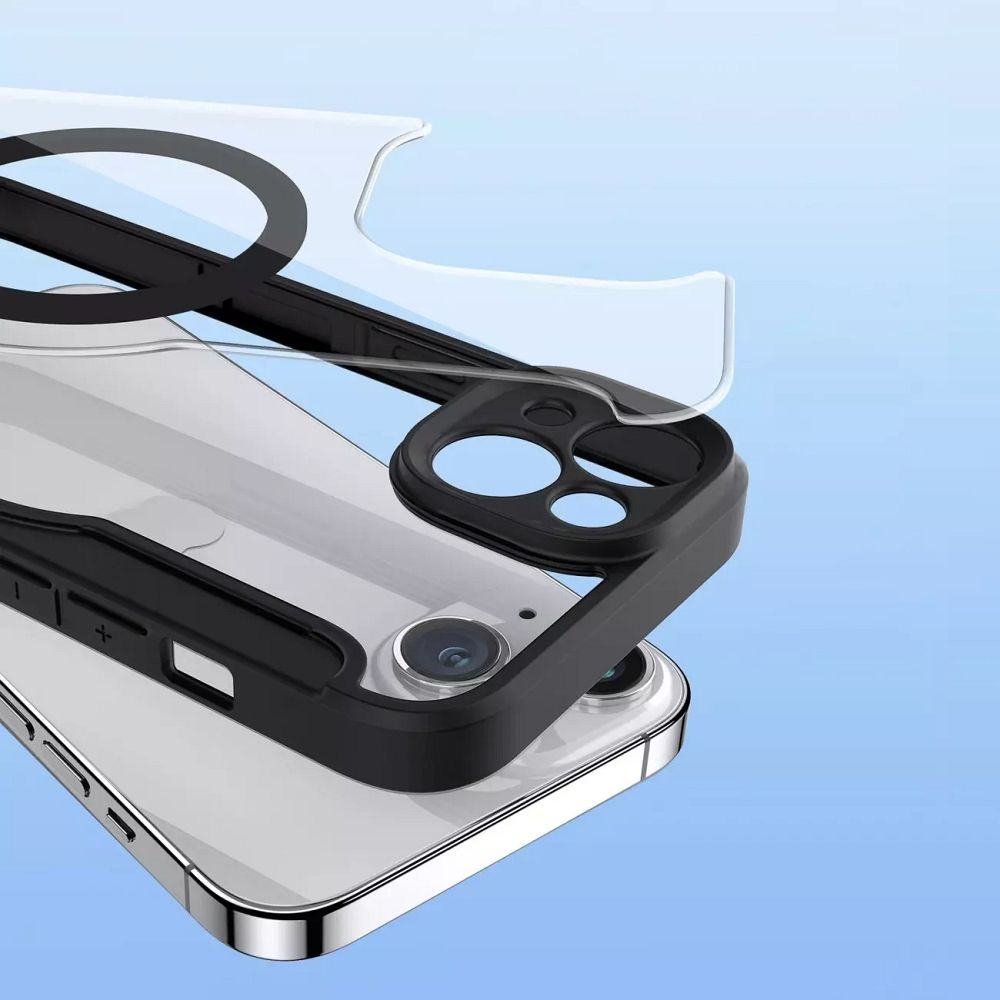 DUX DUCIS wallet case SKIN X PRO compatible with MagSafe for IPHONE 13 / 14 black