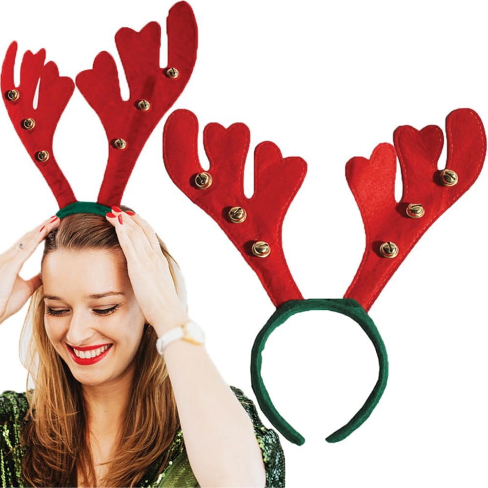 Christmas Headband "Reindeer Antlers with Bells" RC-K-297