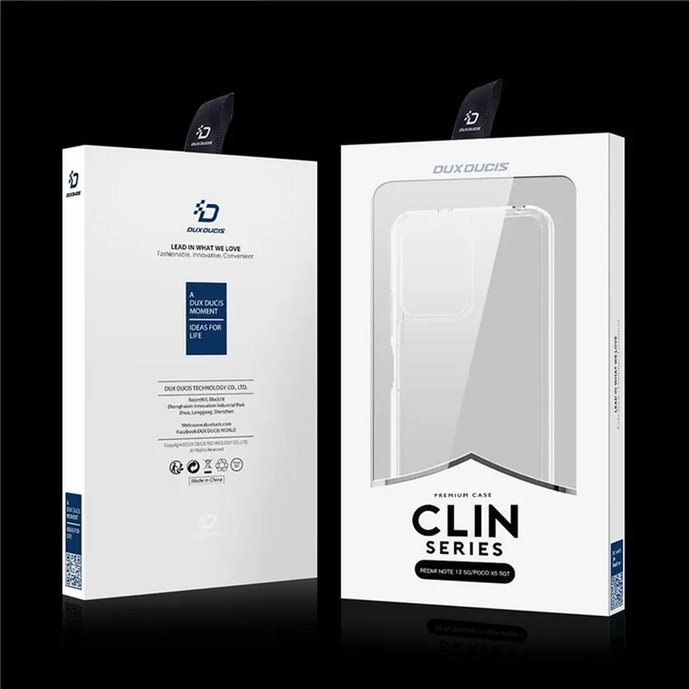 DUX DUCIS case CLIN for REDMI NOTE 12 5G transparent