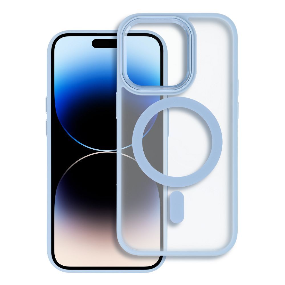 MATTE MAG COVER case compatible with MagSafe for IPHONE 17 blue