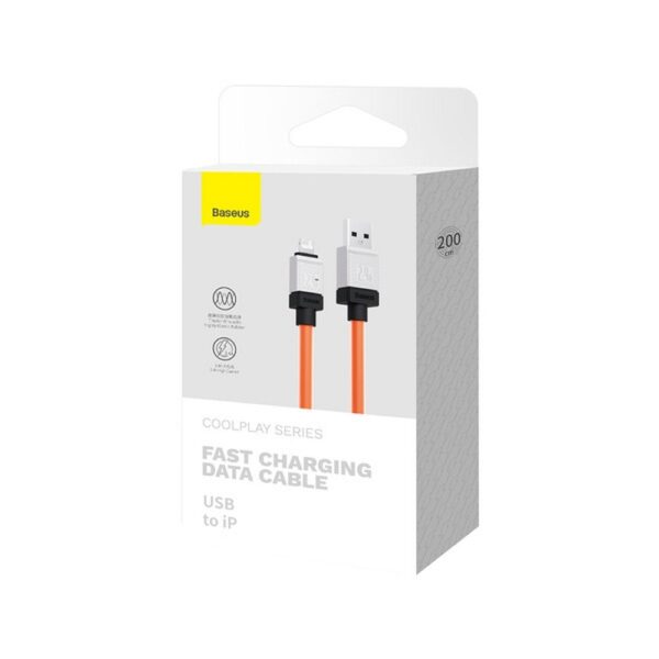 BASEUS cable USB A to Lightning 2,4A Coolplay CAKW000507 2 m orange