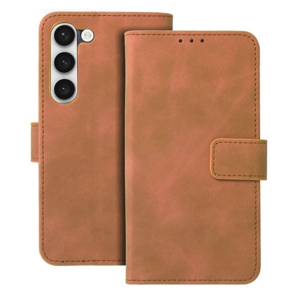 TENDER Book Case for SAMSUNG S23 brown