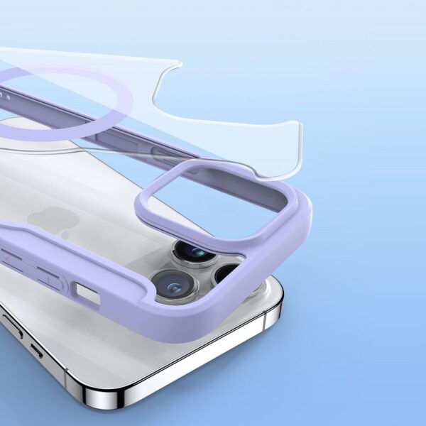 DUX DUCIS wallet case SKIN X PRO compatible with MagSafe for IPHONE 15 Pro Max purple