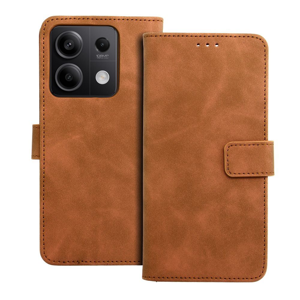 4fa2ac1cabd8239a2a43020d55114637 TENDER Book Case for XIAOMI Redmi Note 13 5G brown