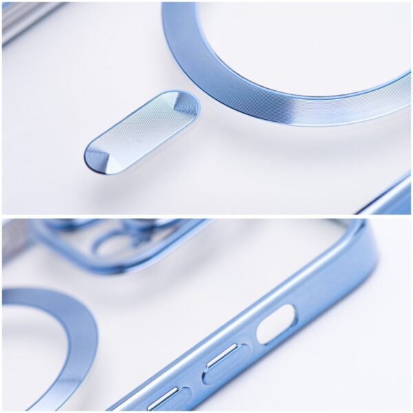 ELECTRO MAG COVER case compatible with MagSafe for IPHONE 17 blue