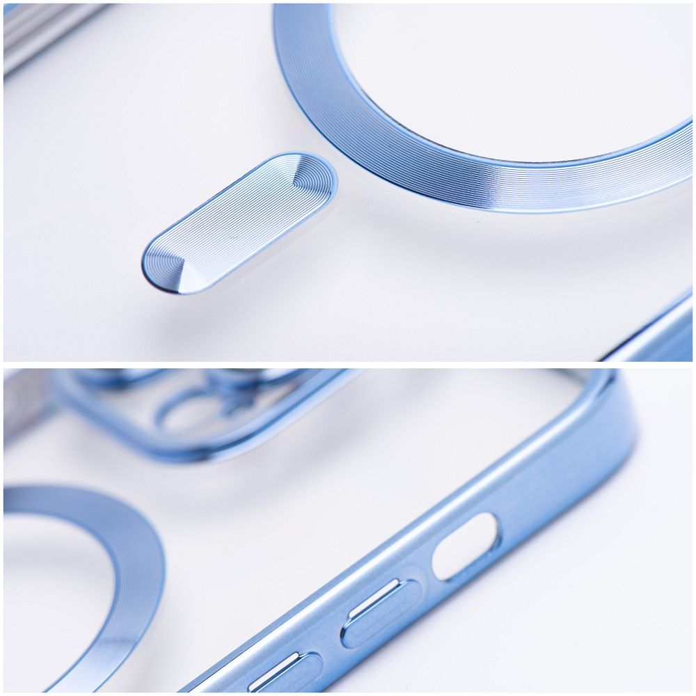 ELECTRO MAG COVER case compatible with MagSafe for IPHONE 17 blue