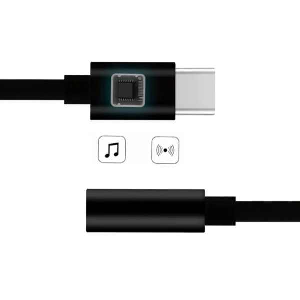 Adapter USB Type C to audio jack 3.5 mini jack blackeng