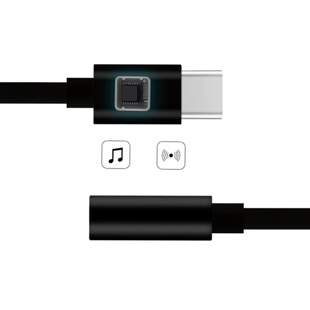 Adapter USB Type C to audio jack 3.5 mini jack blackeng