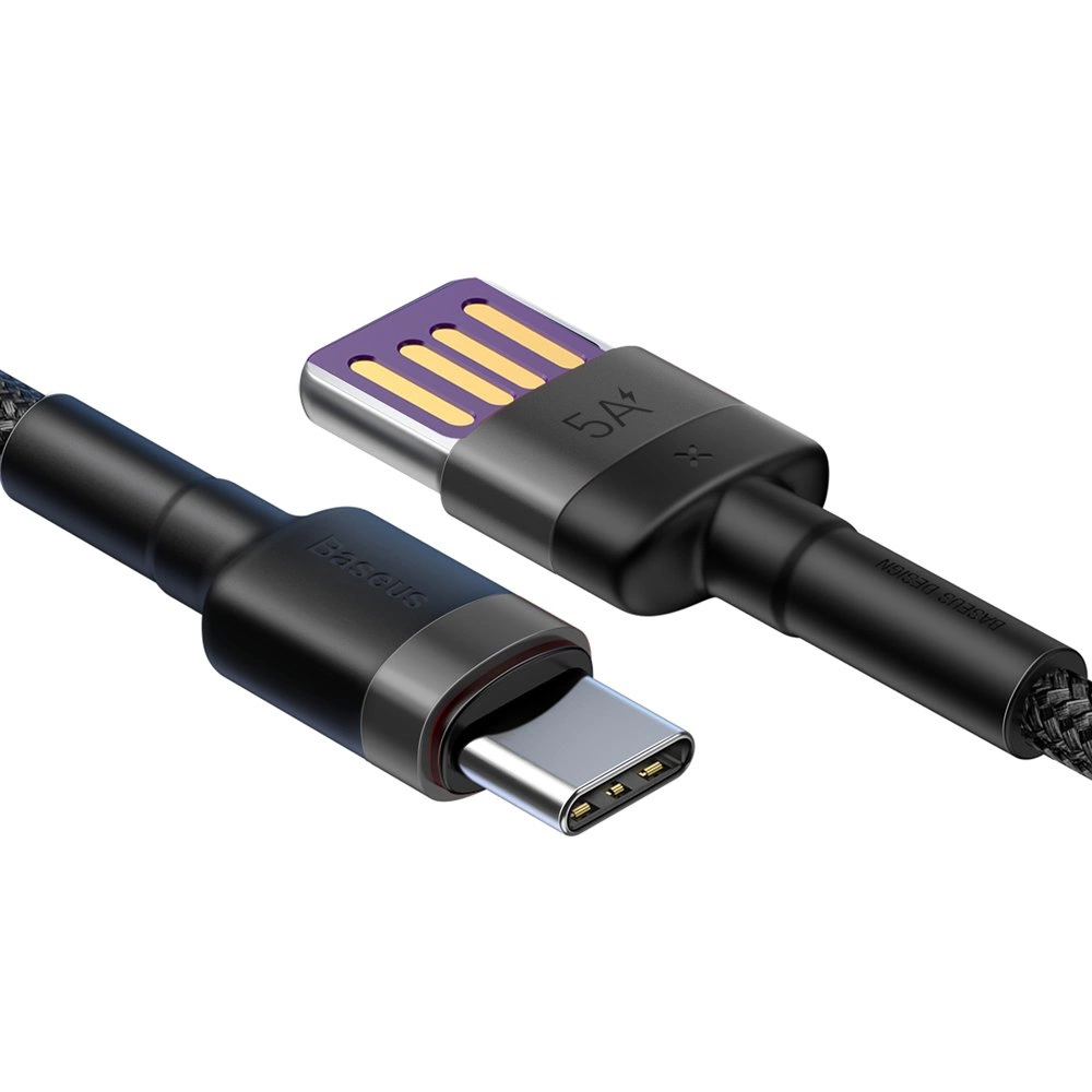 Baseus Cafule cable USB Type C SuperCharge 40W Quick Charge 3.0 QC 3.0 1m gray-black (CATKLF-PG1)eng