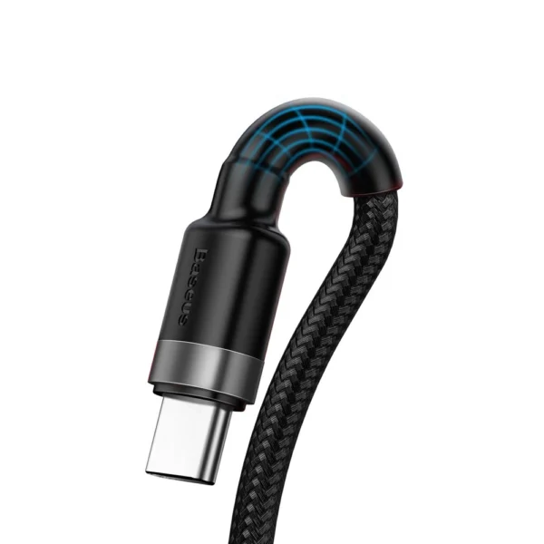 Baseus Cafule cable USB Type C SuperCharge 40W Quick Charge 3.0 QC 3.0 1m gray-black (CATKLF-PG1)eng