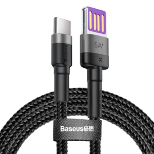 Baseus Cafule cable USB Type C SuperCharge 40W Quick Charge 3.0 QC 3.0 1m gray-black (CATKLF-PG1)eng