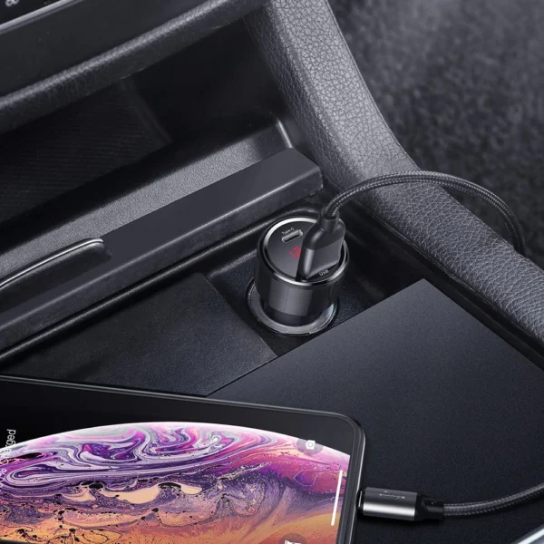 Baseus Magic Series PPS CCMLC20C-01 car charger 45W USB-C PD / USB-A QC - blackeng