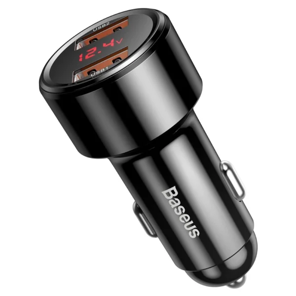 Baseus Magic Series Dual QC - Quick Charge 3.0 2x USB 45W 6A car charger black (CCMLC20A-01)eng