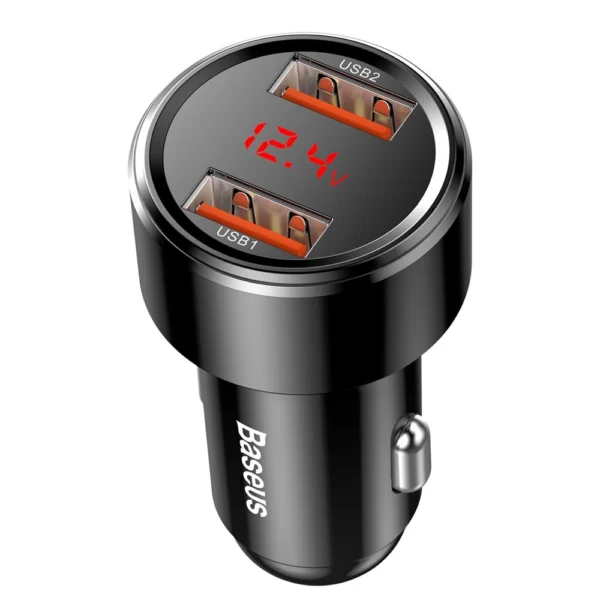 Baseus Magic Series Dual QC - Quick Charge 3.0 2x USB 45W 6A car charger black (CCMLC20A-01)eng