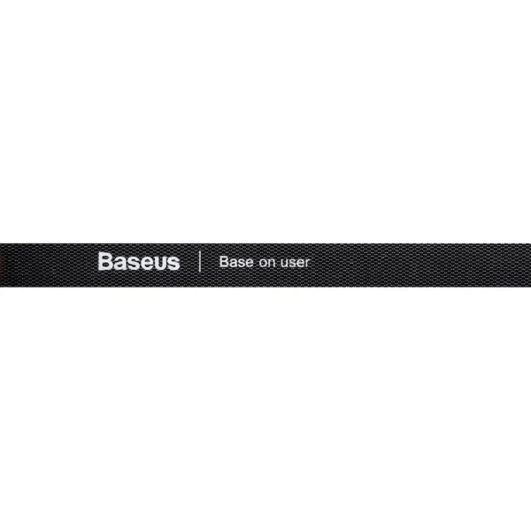 Baseus Rainbow Circle hook and loop Straps - velcro tape cable organizer 1m black (ACMGT-E01)eng