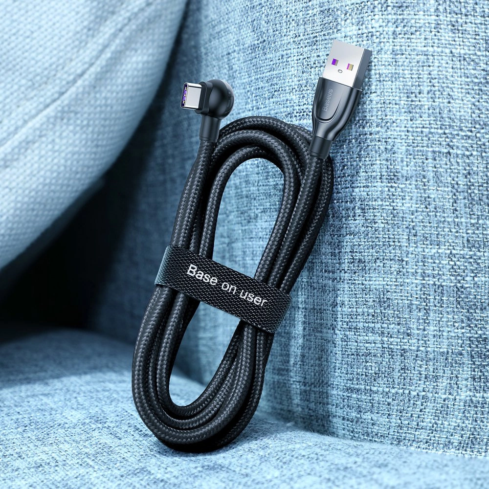 Baseus Rainbow Circle hook and loop Straps - velcro tape cable organizer 1m black (ACMGT-E01)eng