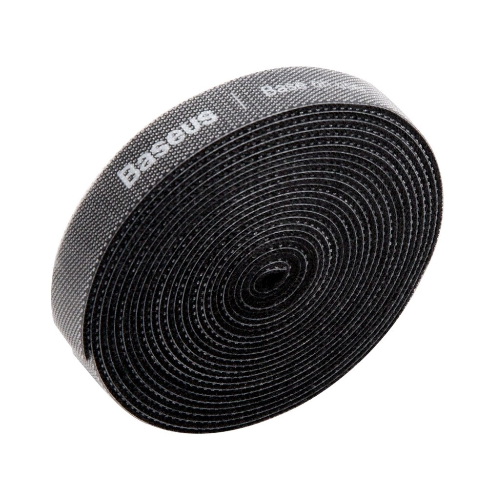 Baseus Rainbow Circle hook and loop Straps - Velcro tape Velcro cable organizer 3m black (ACMGT-F01)eng