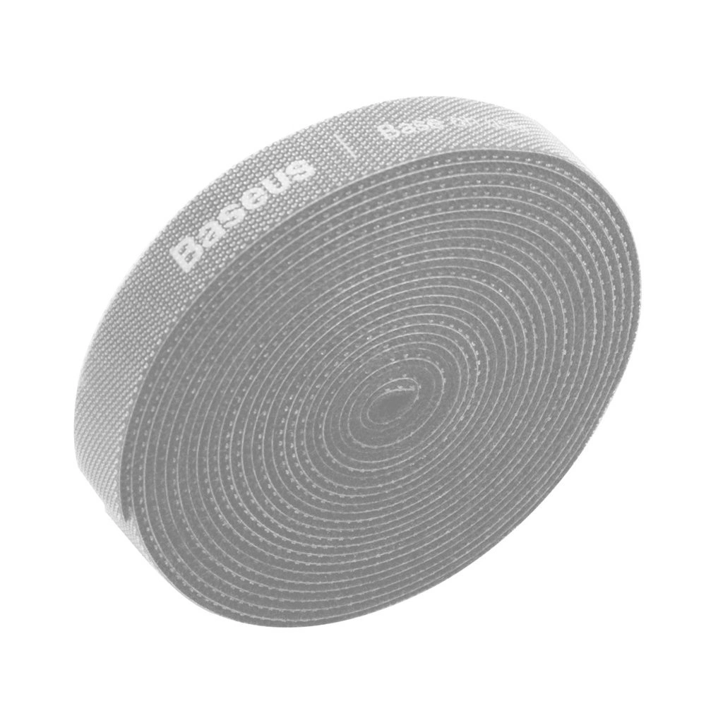 Baseus Rainbow Circle hook and loop Straps - Velcro tape Velcro cable organizer 3m gray (ACMGT-F0G)eng