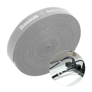 Baseus Rainbow Circle hook and loop Straps - Velcro tape Velcro cable organizer 3m gray (ACMGT-F0G)eng