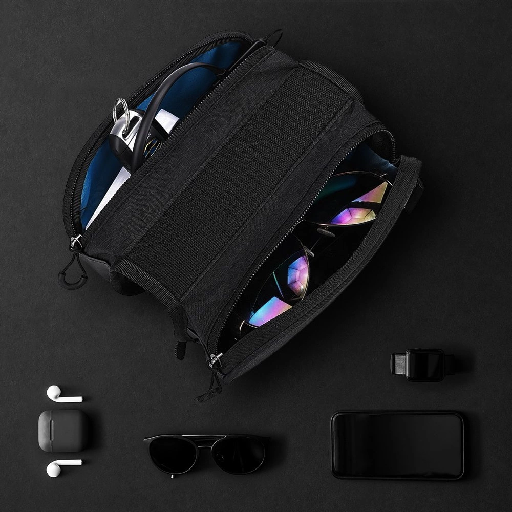 Wozinsky frame bike bag + detachable phone cover up to 6.5 "1.5l black (WBB7BK)eng