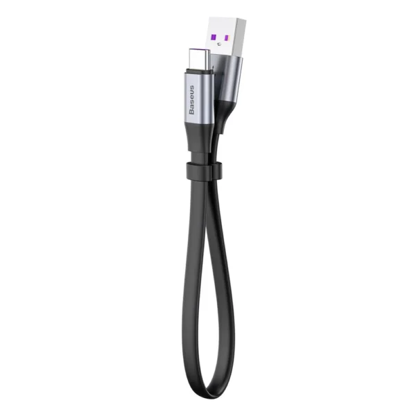 Baseus Simple flat cable USB cable / USB Type C SuperCharge 5A 40W Quick Charge 3.0 QC 3.0 23cm gray (CATMBJ-BG1)eng