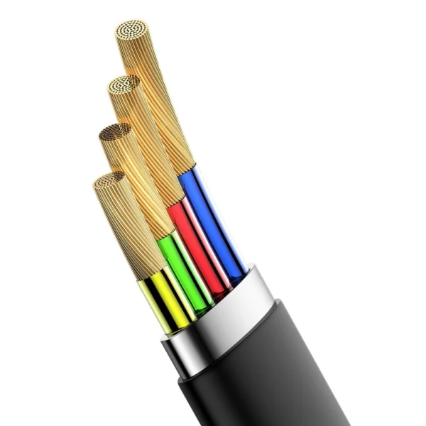 Baseus Simple flat cable USB cable / USB Type C SuperCharge 5A 40W Quick Charge 3.0 QC 3.0 23cm gray (CATMBJ-BG1)eng