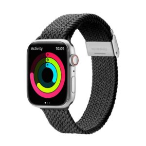 DUX DUCIS strap MIXTURE II stretchable braided for Apple Watch 42 / 44 / 45 mm black