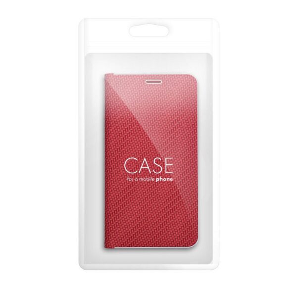 LUNA Book Carbon for IPHONE 17 red