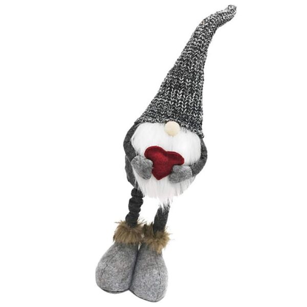 Christmas decoration elf on telescopic legs RC-K-1215 gray