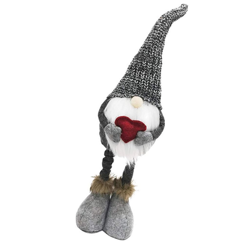 Christmas decoration elf on telescopic legs RC-K-1215 gray