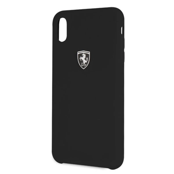 Ferrari Hardcase FEOSIHCI65BK iPhone Xs Max black/black Silicone Off trackeng