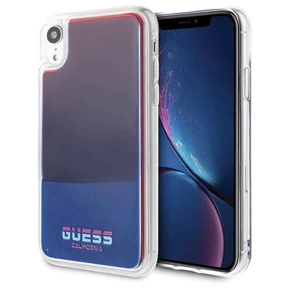 Guess GUHCI61GLCRE iPhone Xr red /red hard case California Glow in the darkeng