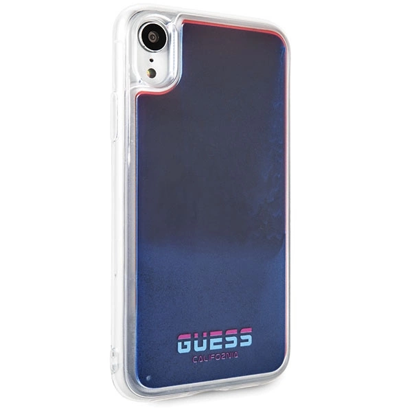 Guess GUHCI61GLCRE iPhone Xr red /red hard case California Glow in the darkeng