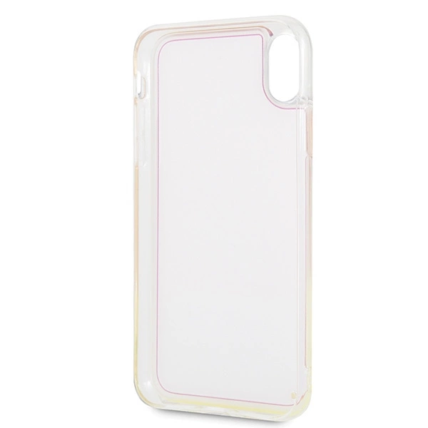 Guess GUHCI65GLCPI iPhone Xs Max różowy /pink hard case California Glow in the darkeng